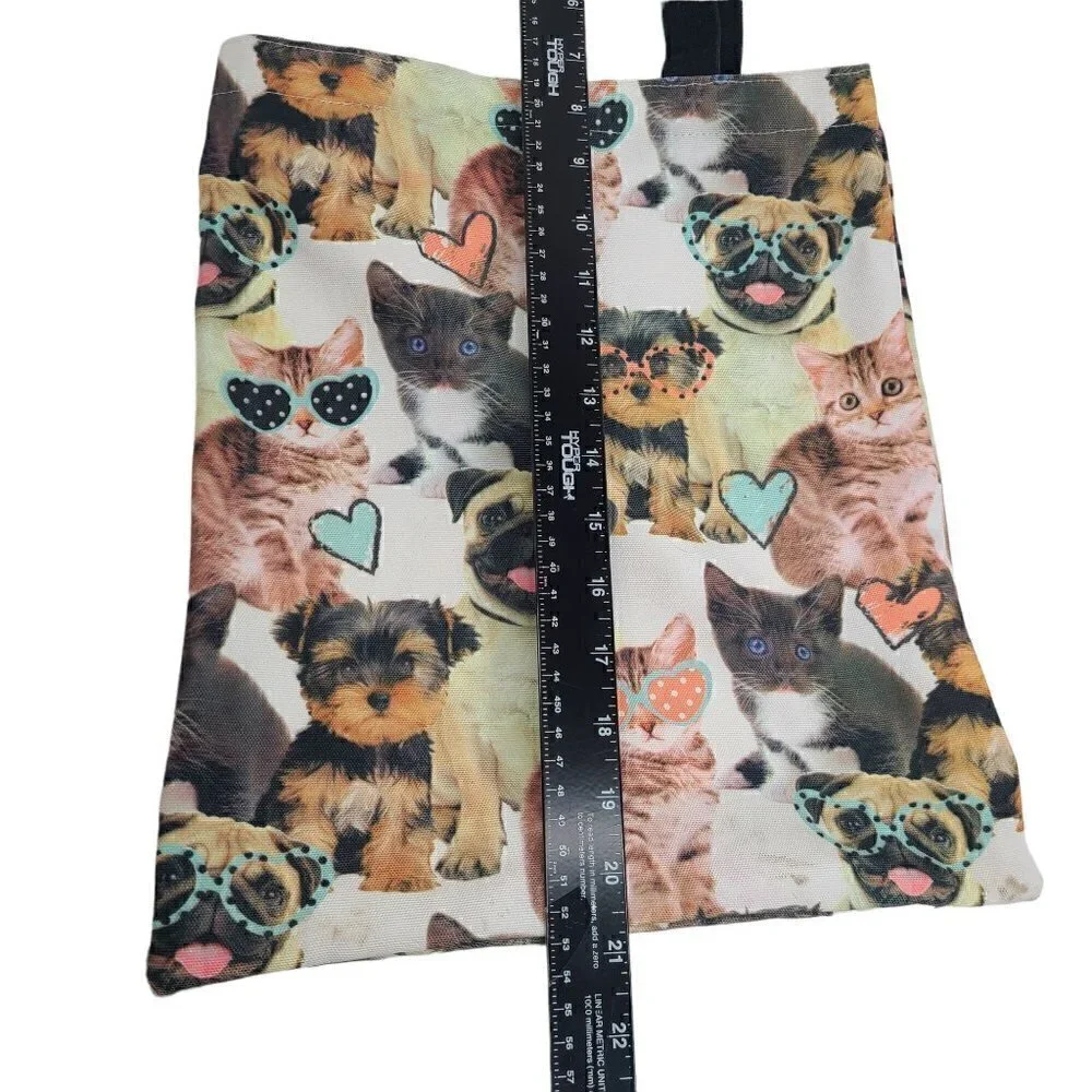 Cute Puppy Terrier Pug Persian Cat Kitten Tote Bag